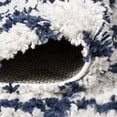 thumbnail image 6 of JONATHAN Y LONDON SHAG 5 x 8 Area Rug, Algaida Moroccan Diamond - Beige/Navy, SHG104B-5, 6 of 8