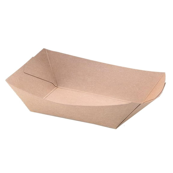 50PCS Kraft Paper Take Out Containers Easy Fold Lunch Salad Boxes Party Food Storage Cartons