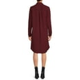 thumbnail image 3 of Blu White Blu Women's Plaid Button-Down Shirtdress, 3 of 5