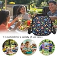 thumbnail image 6 of Yspwyqan Space Dinosaur Print Kids Insulated Lunch Tote Double-Insulated Lunch Bag Holds Lunch Box, Water Bottle, & Snacks Easy to Clean Suitable for Preschool and Elementary School Age Children, 6 of 6