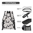thumbnail image 4 of Yiaed Cute Panda Print School Backpack College Backpack Daypacks for Students High School Spacious and Durable Daypack for Work and Travel-One Size, 4 of 6