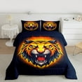 thumbnail image 2 of Homewish Tiger Animal 2pcs Bedding Comforter Set For Teens Boys Girls,Jungle Wildlife Twin Comforter Sets,Woodland Safari Breathable Bedding Set,Breathable Home Decor,Reversible, 2 of 8