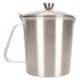 thumbnail image 1 of Taza medidora de acero inoxidable Jarra humeante Taza medidora de acero inoxidable con asa Taza de leche y café Espesar Taza medidora de acero inoxidable 304 con tapa con asa, 1 of 7