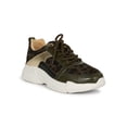 thumbnail image 1 of Women Leopard Colorblock Lace-Up Sneaker 19474, 1 of 6