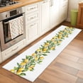 thumbnail image 3 of Yellow Lemon Kitchen Runner Rug 2x6 Washable Runners for Hallway Non Slip Simple Spring Botanical Fruit Leaves Flower Large Area Rug Indoor Floor Carpet for Bathroom Laundry Entryway Bedroom, 3 of 8