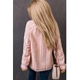 thumbnail image 1 of ABPHQTO Blusa de mujer con botones y ribete de volantes de encaje dulce rosa, 1 of 5