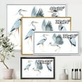 thumbnail image 4 of Designart 'Portrait Of Heron Birds II' Traditional Framed Canvas Wall Art Print, 4 of 5