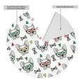 thumbnail image 2 of Lsque Cute French Bulldog Print Christmas Tree Skirt, Tree Skirt with Ties or Velcro, Perfect for Holiday Decorations, Halloween, and New Year-48", 2 of 7