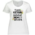thumbnail image 3 of Inktastic Happy Birthday to the Sweetest Mom in the World Women's Plus Size T-Shirt, 3 of 5