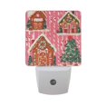 thumbnail image 6 of Yayeee LED Night Light for The Home Plug in With Light Sensors 2 Pack, Brown Gingerbread Houses, 6 of 6