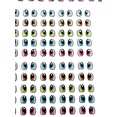 thumbnail image 3 of Ojos Resinados 355 Pares Lm-11 De 4 Y 5mm P/pasta Flexible, 3 of 3
