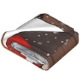 thumbnail image 4 of Christmas Gnome Printed Throw Blanket，Kids Adults Soft Lightweight Flannel Fleece Blanket for Couch Sofa Bed Living Room 60"×80", 4 of 9
