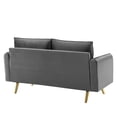 thumbnail image 4 of Modway Revive Performance Velvet Loveseat in Gray, 4 of 9
