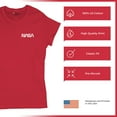 thumbnail image 6 of NASA Worm Logo Crest T-Shirt Astronaut Space Mars Souvenir Emblem Women's Tee, 6 of 7