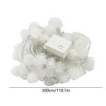 thumbnail image 3 of Virelaxpo Battery-Powered LED String Lights with Ball Design, Christmas Decoration for Indoor and Outdoor Use, Warm White Plastic Lights, 300cm Length, 3 of 6