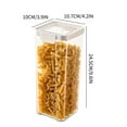 thumbnail image 2 of pvdgvd Transparent Plastic Storage Containers, Airtight for Grains Nuts Oats, Food-grade & Stackable, Kitchen Pantry Organizer, 2 of 2