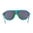 thumbnail image 4 of Color Mirror Windbreaker Visor Shield Racer Plastic Sunglasses Teal Purple Purple Mirror, 4 of 4