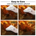 thumbnail image 5 of Coral Blue Round Tablecloths for Dining Table Waterproof Table Cover for Kitchen Living Room, 5 of 6