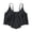 S10-Black, variant on Swimwear For Womens Bikini Tops Full Coverage Tankini Top Double Layer Swim Bras Flounce Bathing Suit Tops With Ruffled L Black