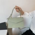 thumbnail image 1 of Bolso bandolera de cuero PU Vintage para mujer, bolsos pequeños con solapa para mujer (verde), 1 of 5