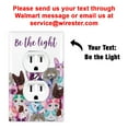 thumbnail image 2 of WIRESTER Customized Personalized With Cat Family Background & Your Text, 1-Gang Single Gang Duplex Outlet Cover Wall Plate/Switch Plate Cover Decorative, 2 of 5