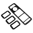 thumbnail image 1 of Etiqueta engomada del panel del interruptor de la ventana, 4 piezas Etiqueta engomada del panel de la ventana del ajuste del botón de elevación de la ventana de fibra de carbono para Tesl, 1 of 8