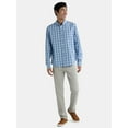 thumbnail image 2 of George Men's and Big Men’s Button Down Poplin Shirt with Long Sleeves, Sizes S-3XL, 2 of 5
