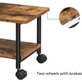 thumbnail image 6 of VASAGLE 2 Tier Industrial Desk Printer Stand, Rustic Brown and Black, 6 of 8