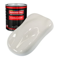 Restoration Shop - Oxford White Acrylic Lacquer Auto Paint - Gallon Paint Color Only - Professional Gloss