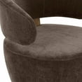 thumbnail image 4 of Austin Chocolate Brown Recycled Fabric Swivel Chair, 4 of 7
