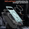 thumbnail image 4 of For Google Pixel 9 / Pixel 9 Pro Case With Invisible Magnetic O-Ring Stand Shockproof Phone Case,Light blue, 4 of 6