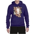 thumbnail image 2 of Wild Bobby Western Ma Steer Pink And Grey Distressed Pop Culture Unisex Hoodie Sweatshirt, Purple, XX-Large, 2 of 6