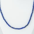 thumbnail image 3 of Genuine Lapis Lazuli Beaded Necklce (4mm), 3 of 4