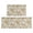 Baseballs and Bats Light Beige Pattern, variant on Baseballs and Flowers White Pattern Anti Fatigue Kitchen Rugs Set Of 2, Non Slip Washable Decorative Floor Mats for Kitchen Sink Laundry, 17"x30" and 17"x47"