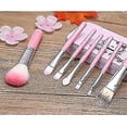 thumbnail image 2 of Fameza Ello Kitty Set Of 7 Pieces Complete Makeup Mini Brush Kit With A Storage Plastic Box, 2 of 5