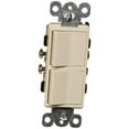 thumbnail image 1 of Morris Products 81980 Commercial Grade Decorator Double Rocker Switch Ivory 15A-120 - 277V, 1 of 2