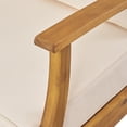 thumbnail image 5 of Janice Outdoor 6 Seater Acacia Wood Sofa Set with Square Fire Table and Tank, 5 of 12