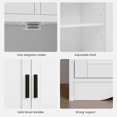 thumbnail image 3 of FANGSUM Bathroom Cabinet with 2 Drawers and Shelves, Bathroom Storage Cabinet, Accent Cabinet for Living Room, Bedroom, Bathroom, White, 3 of 8