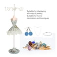 thumbnail image 4 of Mannequin Model Dress Jewelry Display Stand, Space Saving Earring Necklace Hanging Jewelry Display Rack, Resin Iron, Versatile Usage, Princess Charm, 4 of 8