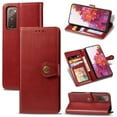 thumbnail image 1 of Allytech Samsung Galaxy S20 FE 5G Case, Premium PU Leather Folio Flip Wallet Case Cover with Credit Cards Slots Cash Holder Magnetic Closure Wallet Case for Samsung Galaxy S20 FE 5G, Red, 1 of 8