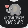 thumbnail image 4 of Inktastic My Great Grandpa Loves Me Boys or Girls Baby Bib, 4 of 4