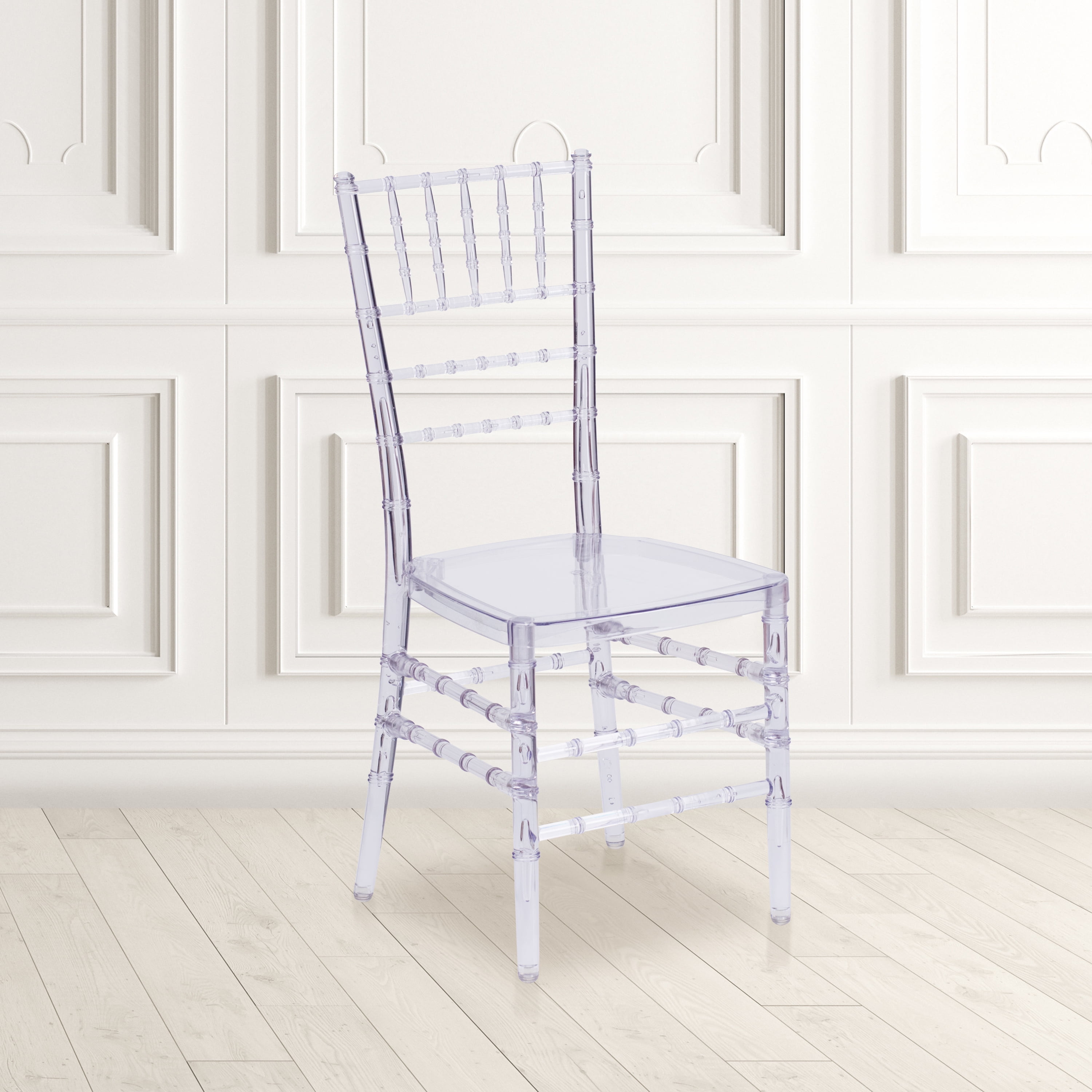 Wholesale Furniture Cheap Transparent Acrylic Chair Plastic Wedding Clear Resin Chiavari Chair 4 Pieces 