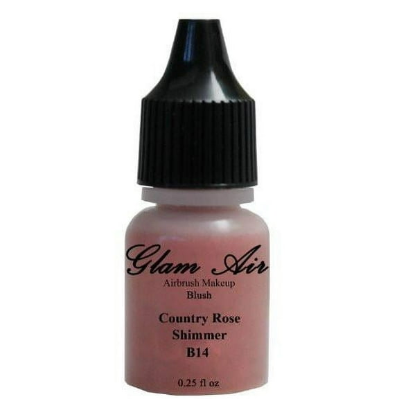 Glam Air Airbrush Water Based B14 Country Rose Shimmer Blush Makeup - 0.25 Oz