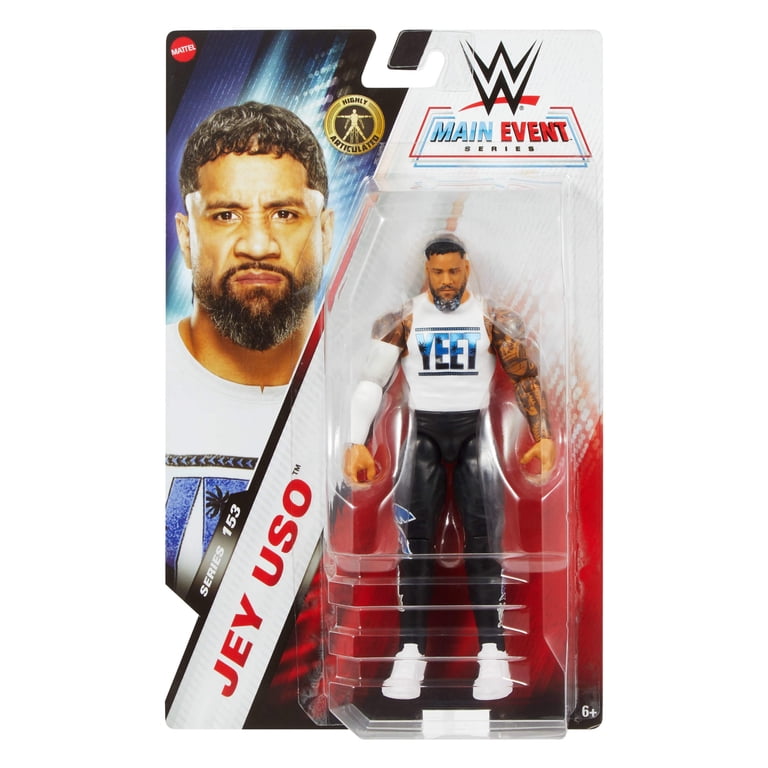 Mattel WWE Ultimate Edition – Figurine Jey Uso 15,2 Cm Avec Têtes Et Mains Interchangeables – Plus De 30 Articulations