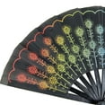 thumbnail image 4 of Festival de carnaval MANUE MANO VENTILADOR MANO PLATABLE PLATACIÓN Impresión de la impresión Kung FU Ventilador de bambú de bambú de bambú regalo Danza de la boda, 4 of 7
