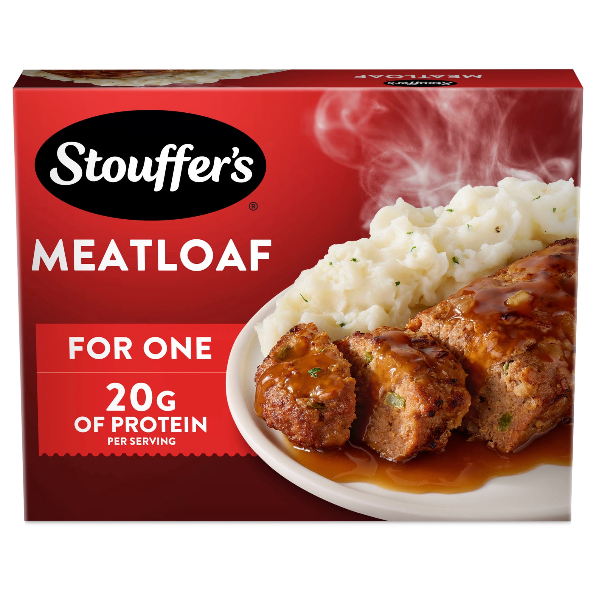 Stouffer’s Classic Meatloaf, Single Serve, Microwave Dinner, Meatloaf Frozen Dinner