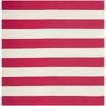 thumbnail image 5 of SAFAVIEH Montauk Saranna Striped Cotton Runner Rug, Red/Ivory, 2'3" x 11'7", 5 of 10