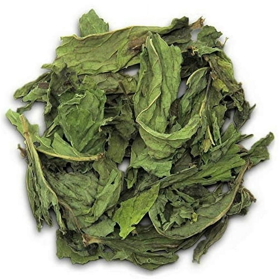 Gourmet Whole Mint Leaves by It's Delish, 8 OZ Bulk Bag  All Natural Spearmint Leaf Best For Diet, Cooling Refreshing Tea & Flavoring