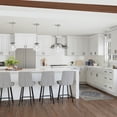 thumbnail image 4 of Polished Chrome Modern Dimmable Pendant Light with Clear Seedy Glass Globe Shade, Adjustable Height, Kitchen Islands and Bars, 4 of 9