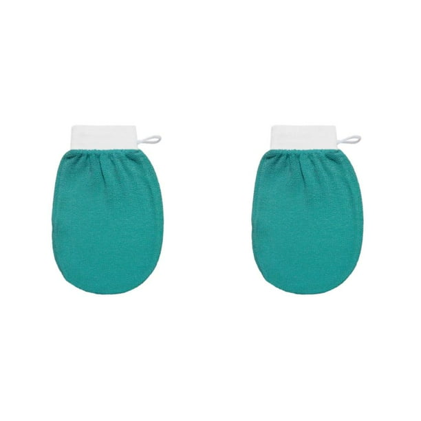 Jumpingount hogar mujeres hombres guante de baño portátil brazo pierna pecho espalda cuerpo depurador guantes herramienta de masaje herramientas Verde 2piezas